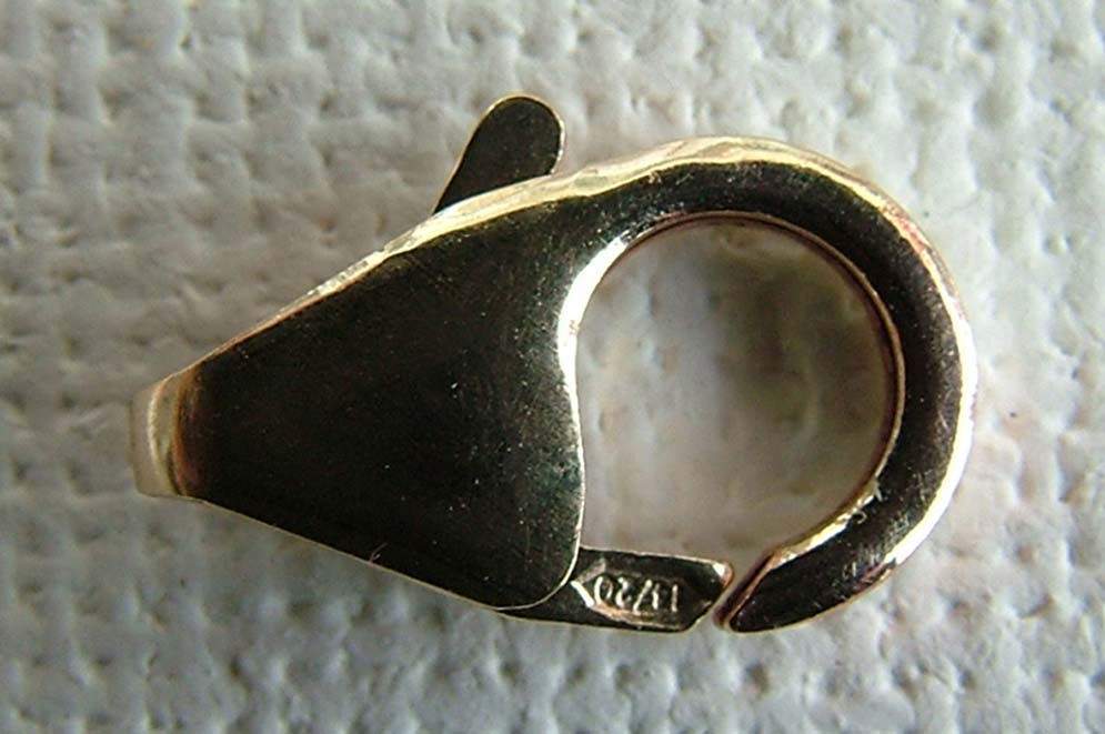 Rolled Gold Filled Clasp Lobster Catch Necklace Fasten 12mm Yellow x 1 jewelbeads4